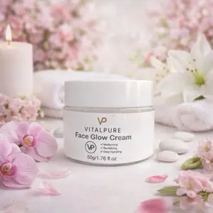 VITALPURE Face Glow Cream - 50g/1.76 fl.oz. Moisturizing & Deep Hydrating for Radiant Skin