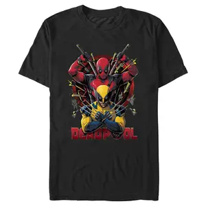Men's Marvel: Deadpool & Wolverine Classic Poses T-Shirt