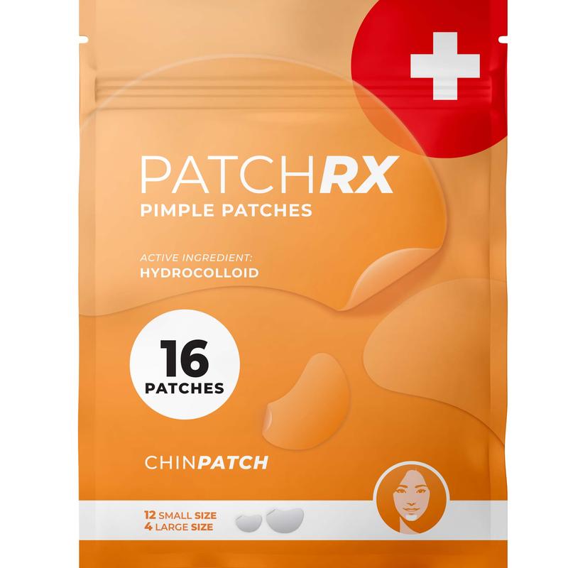 PatchRx Chin Pimple Patches (16 Pack), Hydrocolloid Acne Patches ...