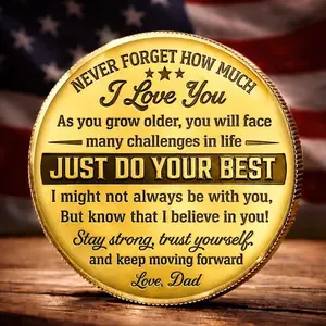 Personalized Coin For Son,  Father’s Day Gift From Dad