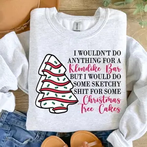 Christmas tree cake sweatshirt