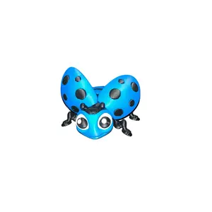Blue Ladybug Figurine — Cute 3” x 2” Collectible Bug Decor