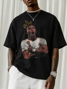 Mbappe Tshirt, Retro Soccer Inspired Oversized Tee, Vintage Sports Fashion Shirt