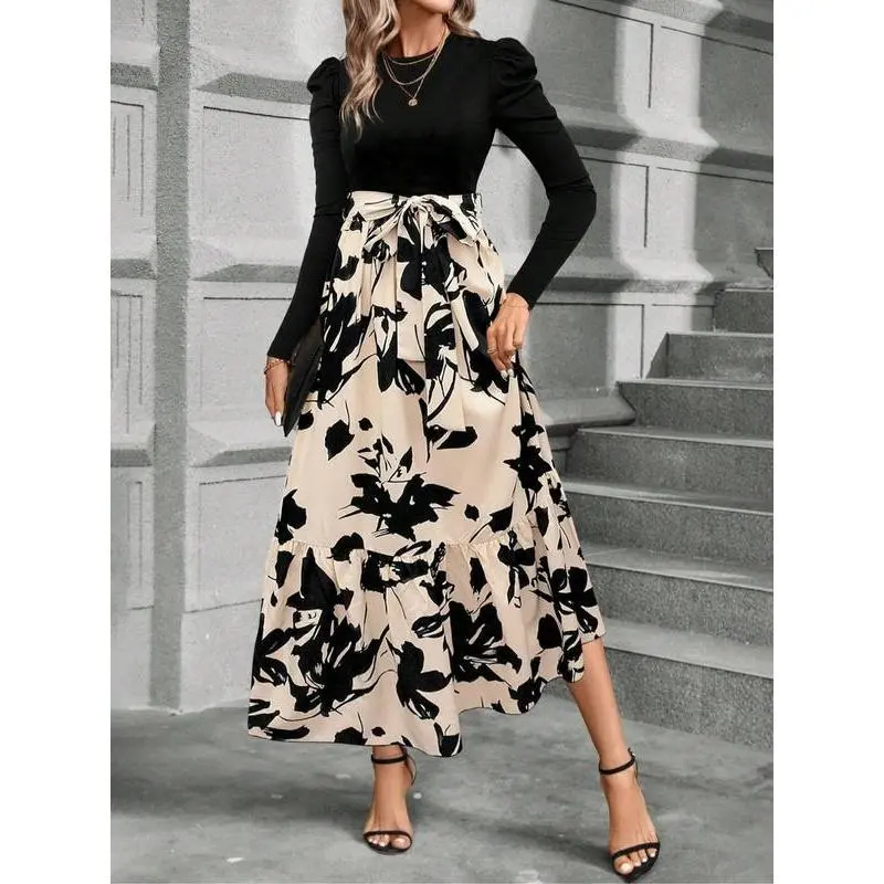 open lace back dress Elegant One-Shoulder Formal Gowns Single Long Sleeve Party Dresses – Rosymae main image 1