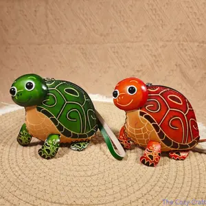 Genuine Leather Turtle Coin Purse, Handcrafted Animal Pattern Mini Handbag, Exquisite Leather Carved Wallet, Zipper Storage Pouch for Keys, Coins & Tiny Daily Accessories