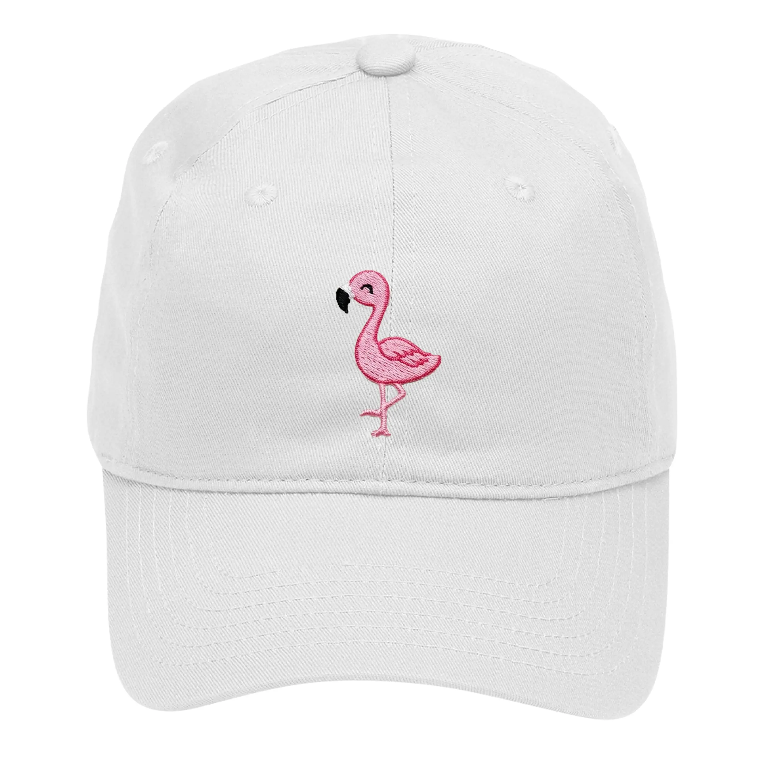 Flamingo Embroidered Beach Hat Baseball Cap for Women #M190VL-FLAM23