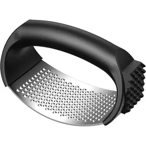 Garlic Press,Stainless Steel Garlic Mincer Crusher,Easy to Use and Clean,Ergonomic Handle,Easy Kitchen Gadget for Effortless Smashing,Kitchen Essentials,Home and Kitchen Utensils Accessories,Cooking Lesbima