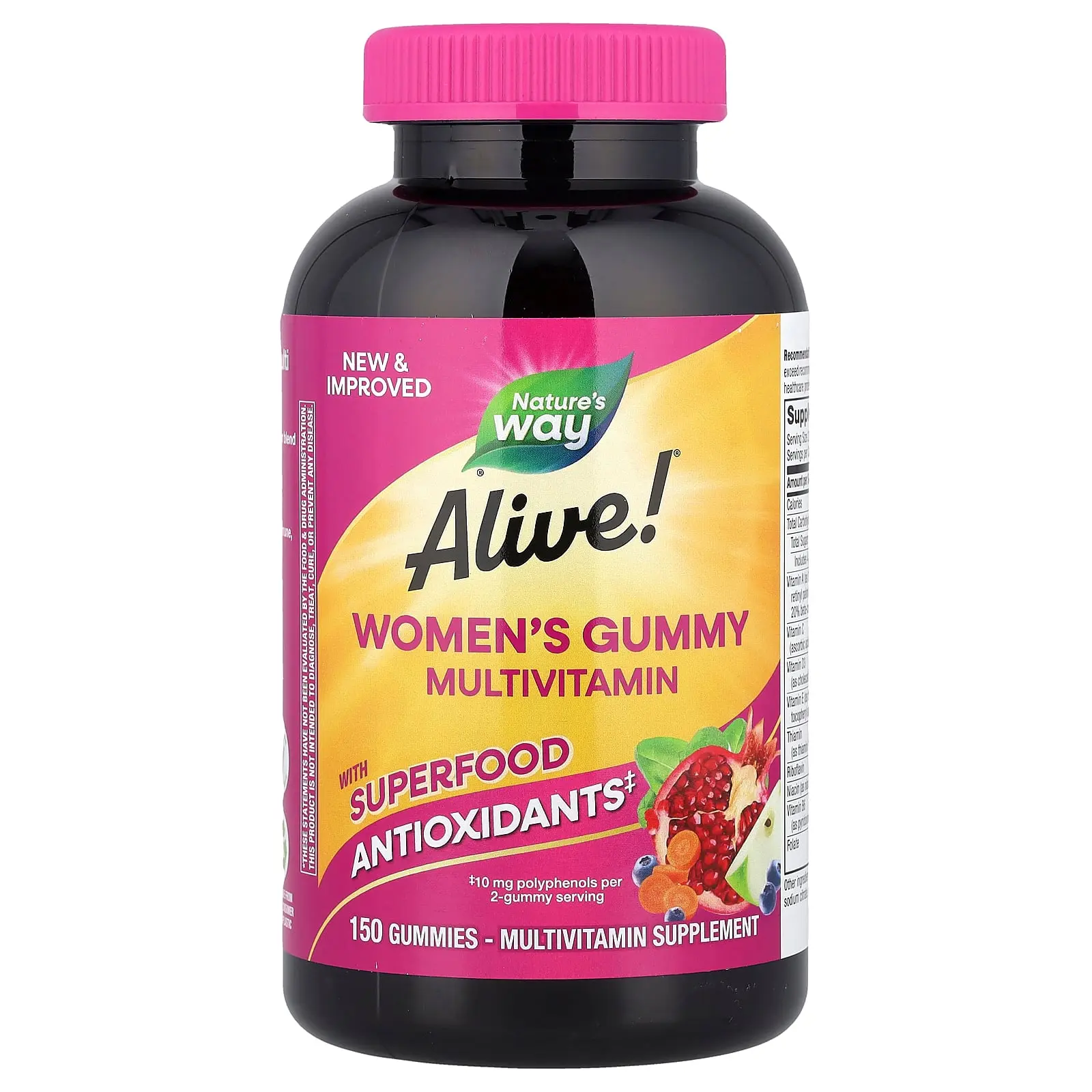Nature's Way Alive!® Women's Gummy Multivitamin, Mixed Berry, 150 Gummies Nature's Way Alive!® Women's Gummy Multivitamin, Mixed Berry, 150 Gummies