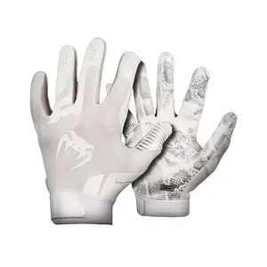 Venum Elite Football Gloves - White/White