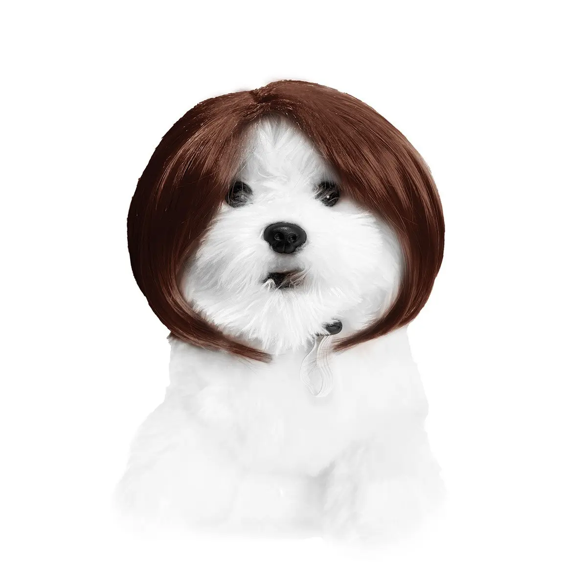 Pet Wig Linen Bobhaircut