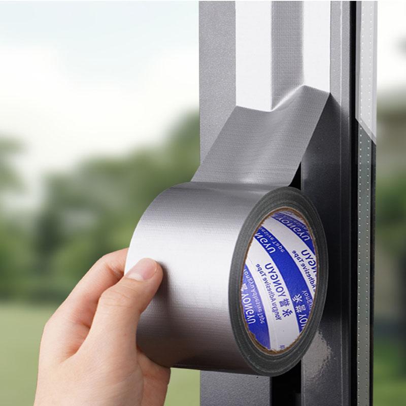 1 Rolls Windproof Tape Winter Window Insulation Cloth Base Sealing No Residue Single Sided Waterproof High Adhesive TapeTape for Insulation Windproof for Home Repairs Prevents Cold Air Drafts and Gaps