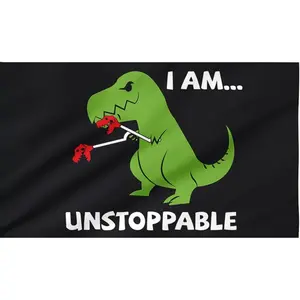 Dinosaur Banner Flag Wall Art Hanging,For Decorate Clubs Concerts Bars University Dormitories Living Rooms Bedrooms Decor Tapestry Parties,Gift