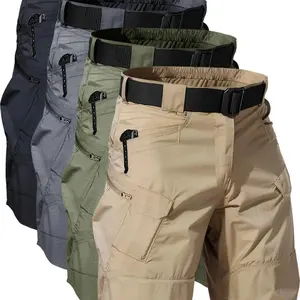 4pcs Men'S Tactical Shorts Lightweight Breathble Cargo Shorts for Outdoor Casual Military Hiking Work Shorts Workout Shorts with Multi-Pocket (No Belt)  athletic gym outfits