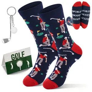 Fathersday Gift Golf Socks for Men – Novelty Golf Gift for Dad, Son, Brother or Boyfriend, Perfect Stocking Stuffer, Valentine’s Day Gift