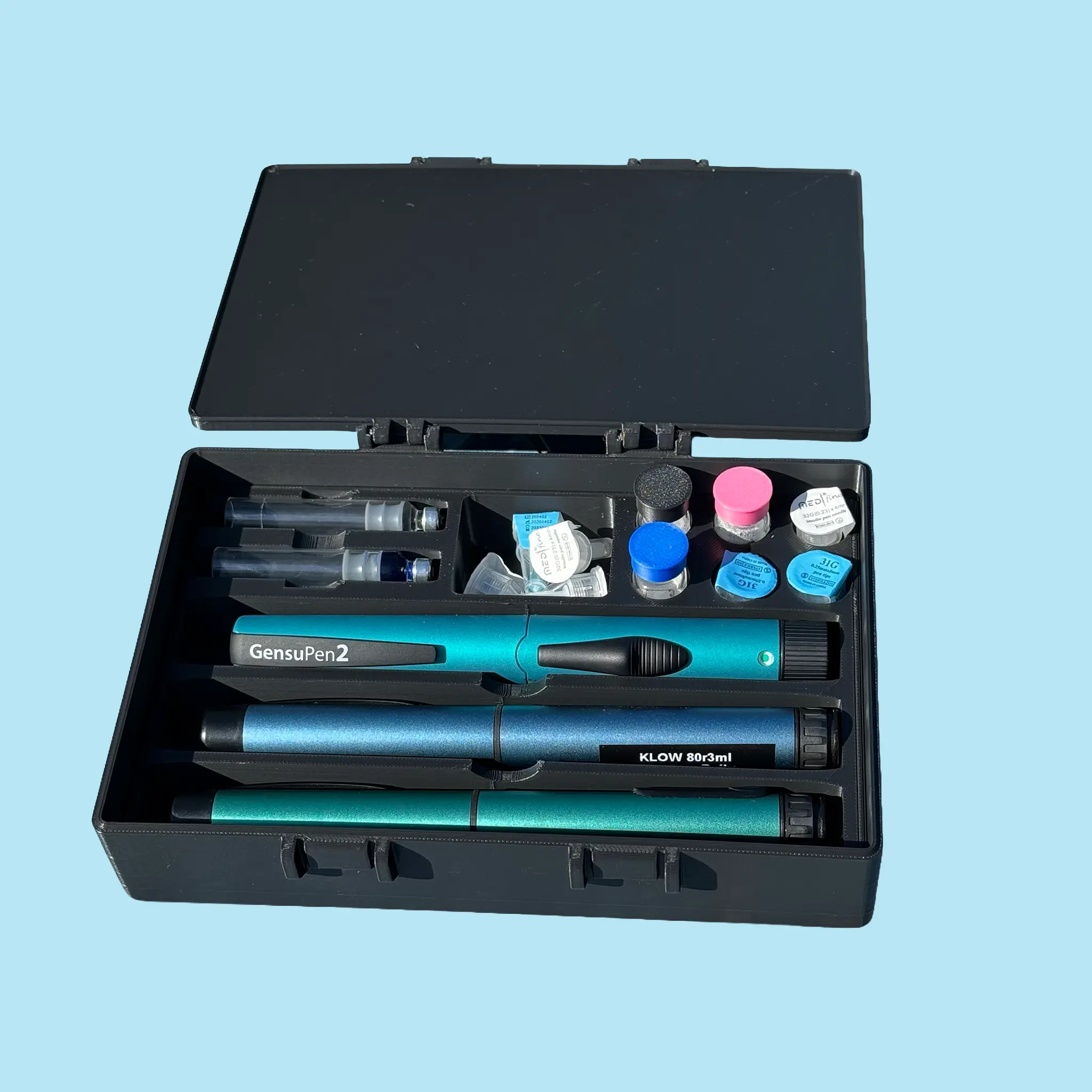 3 pen case storage box organizer