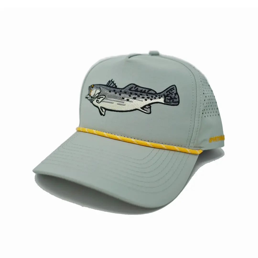 Trout Laser Vented Retro Hat Casual Trendy Hat Fisherman Hat