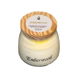 Genesis Flame Candle Eternal Flame Series "Emberwood" 10oz Soy Wax Candle Smoked Vanilla