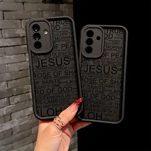 Creative Phone Case with Jesus Design Suitable for Samsung Galaxy S26 S25 S24 S23 S22 S21 Fe Plus Ultra A13 A14 A15 A16 A17 A33 A34 A35 A36 A52 A53 A54 Note20, Soft TPU Back Cover for Drop Protection.