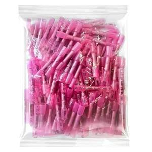 100PCS Waterproof Solder Seal Wire Connectors AWG 22-16, Pink Heat Shrink Butt Connectors Butt Splice Wire Connectors for Stereo, Electrical with Corrosion and Weatherproof