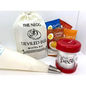 Negg Deviled Egg- Master Kit -  , Seasonings & Piping Kit, Kitchen Utensils Reusable