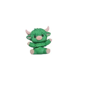 Green highland cow