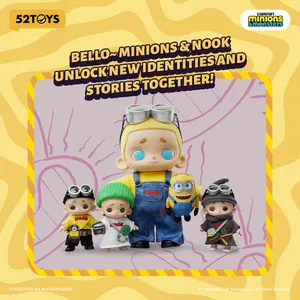 52TOYS NOOK & MINIONS Plush Figure Kawaii Creative Gift Room Decor Desktop Decoration Gift for  Birthday Party