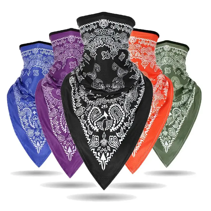 Breathable Balaclava Face Mask, Windproof Polyester Triangle Neck Gaiter with UV Protection, Outdoor Dustproof Cover for Skiing & Cycling, Outdoor Dustproof Mask, Ski Face Mask