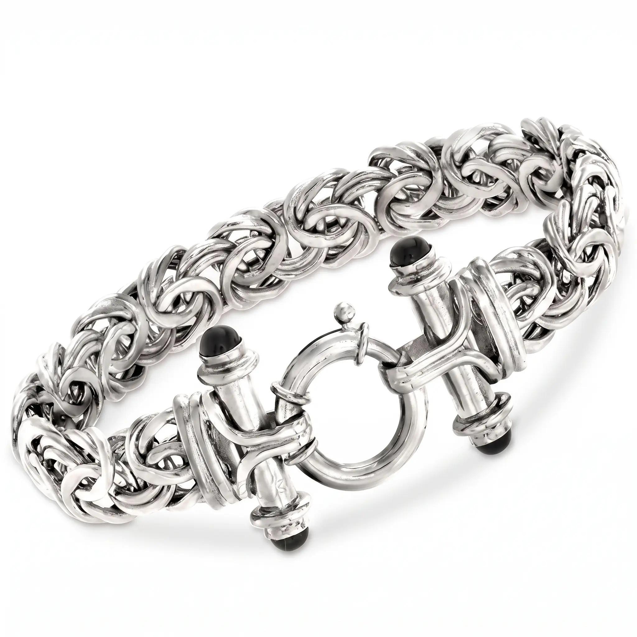Silver Chain Bracelet with Unique Knot Design and Secure Clasp for Everyday Wear S925