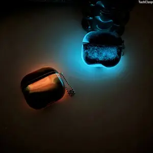 Luminous Quicksand AirPods Case, Glow-in-the-Dark Protective Cover Compatible with AirPods 1/2/3/4 & Pro 1/2/3, Durable Hard PC Earphone Case for Everyday & Travel Use