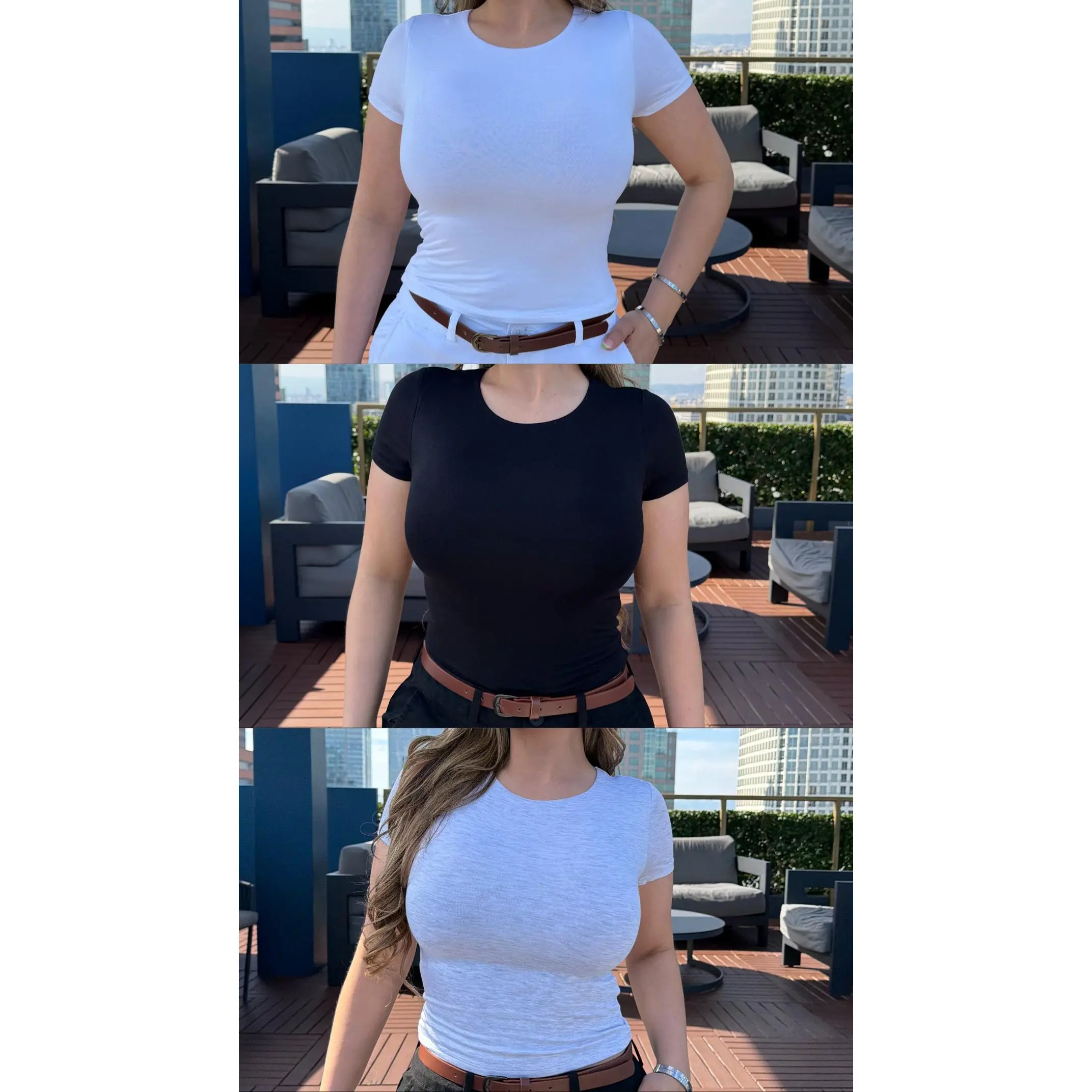 ( 3- PACK ) zKim cotton Tops