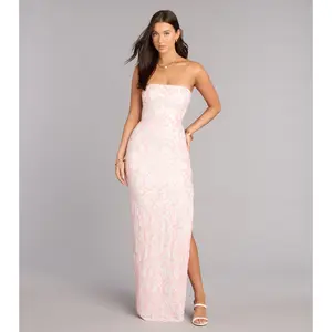 Alexis Sequin Column Formal Dress