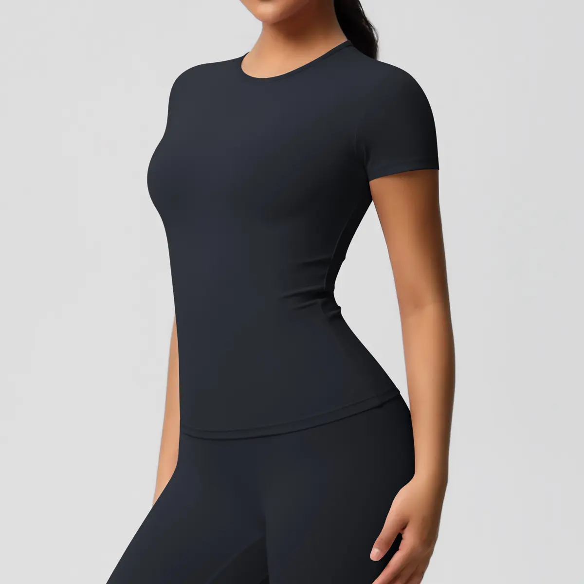 7103 Short Sleeve   Black