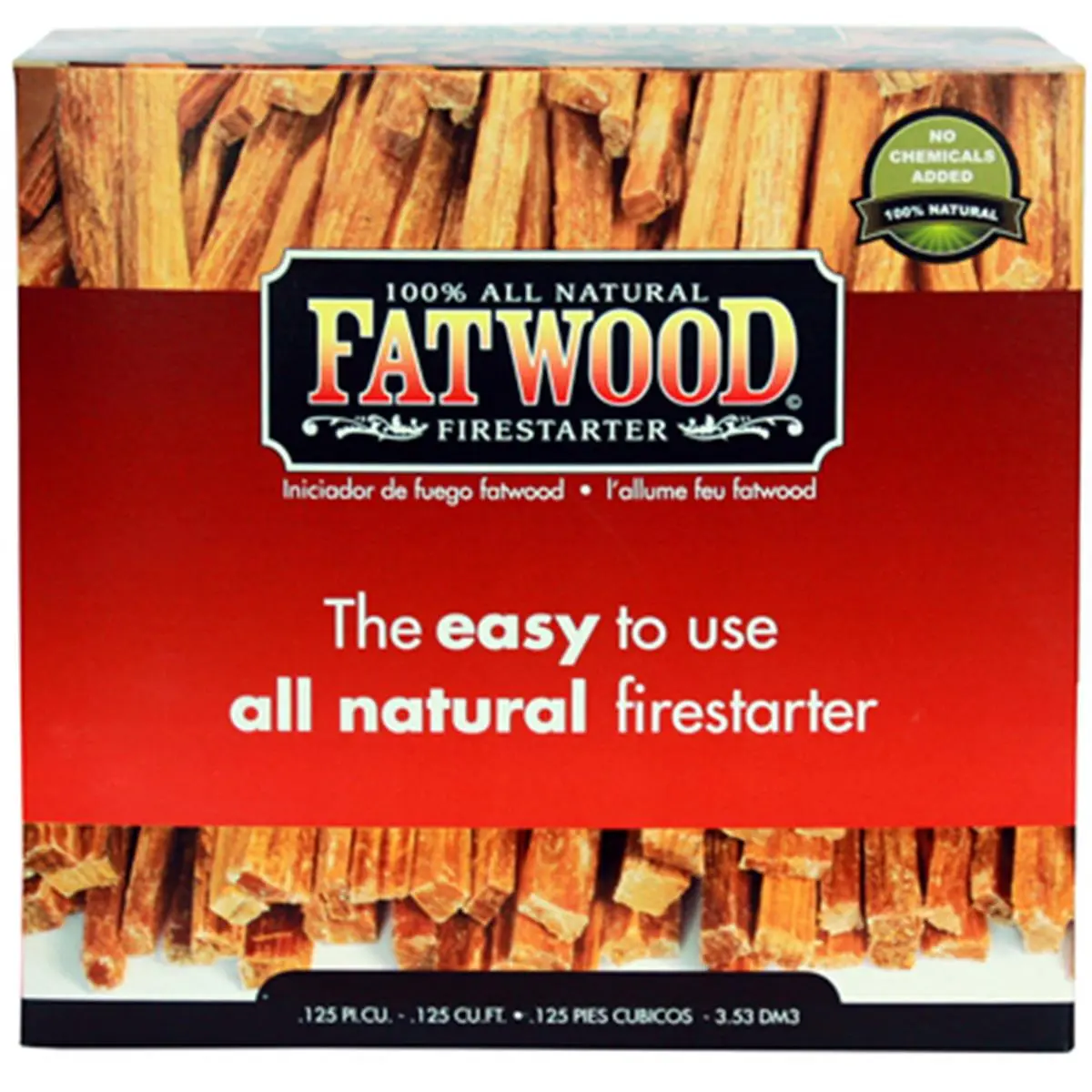 212 MAIN Wooden Pine Fatwood Firestarter Logs - Hand-Split, 5 lbs Pack, 100% All Natural Pine Wood, Mess-Free Tool for Fireplaces & Barbecues, Approx. 8ft Total Length (Model 9987), Fire Starting