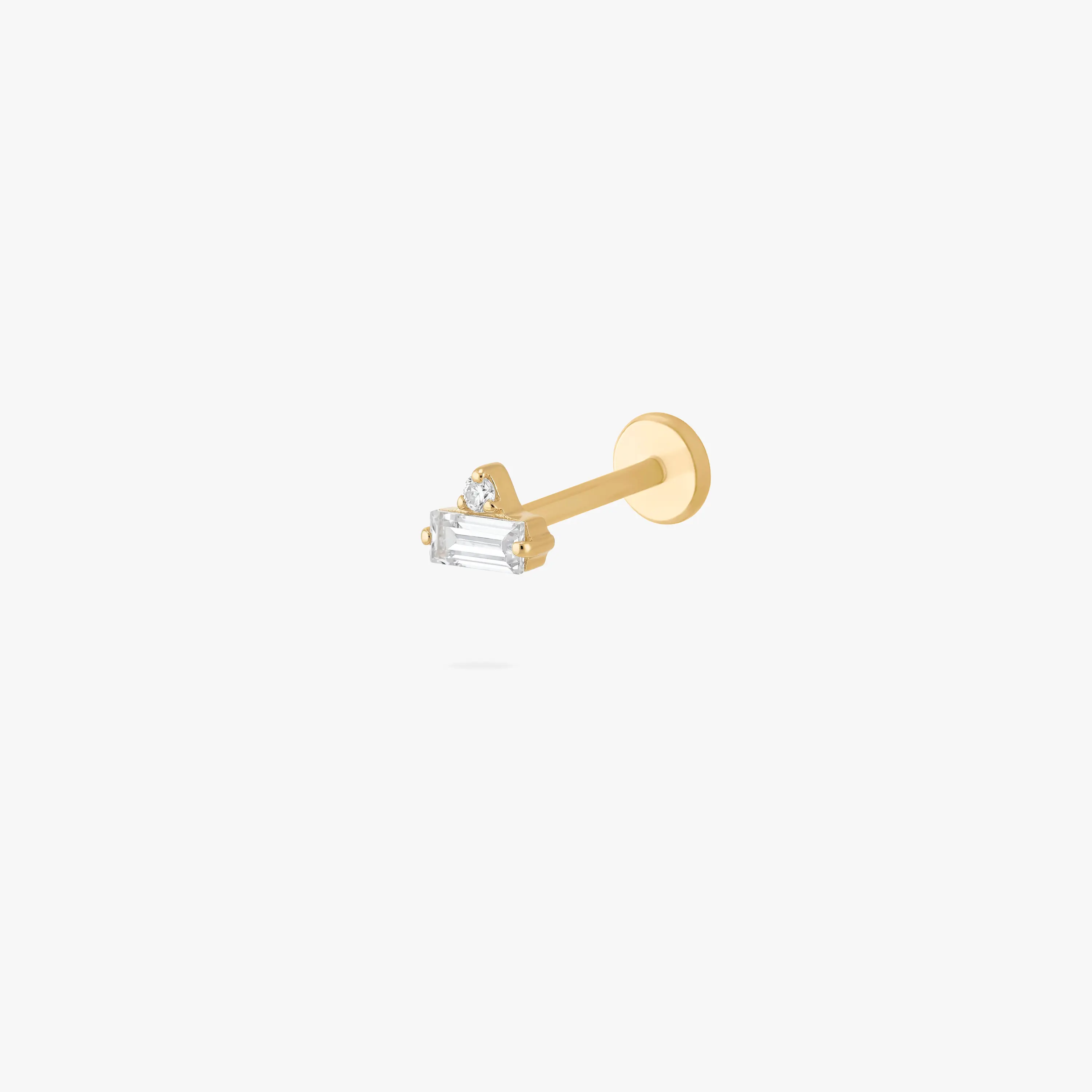 Studs Micro Stacked Baguette Flatback Stud