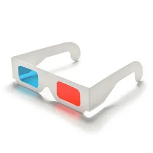 Creative Paper 3D Glasses with Blue Lenses, Special for Movie Viewing, Kids Party Photo Props, Fun and Unique Accessories, Party Decoration Supplies