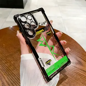 Cyberpunk Phone Cases Compatible with for samsung for galaxy S25, S24, S23, S22, S21 FE Ultra Plus, Featuring a Transparent Soft Back That Is Drop-Resistant for Both 4G And