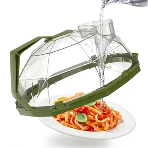 Microwave Splatter Cover with Steamer Basket, Upgrade Version, Transparent Tray Lid, Kitchen Essential Tool, Kitchen Utensils, Kitchen Gadgets, Moving Gift