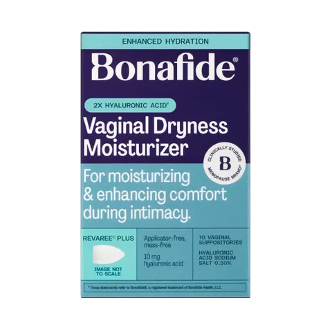 Revaree Plus - Vaginal Moisturizer & Dryness Treatment - Extra-Strength Hyaluronic Acid Insert - Hormone-Free - Bonafide - 1 Month Supply (10 inserts)