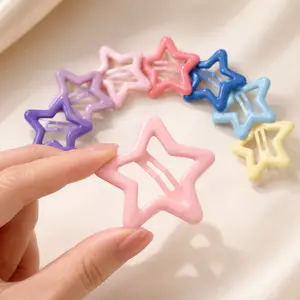 28/48/60 PCS Colorful Star Hair Clips for Girls and Kids, Cute Mini Snap Barrettes, Bulk Sparkly Hair Accessories for School Party