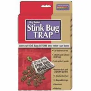 212 MAIN Stink Bug Trap (Model 917331) - Dual Action Indoor/Outdoor Insect Control, Non-Toxic, Odorless, 3-Trap Specialty Garden Tool, Three Traps