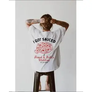 I Got Sauced Shirt Pizza Wedding Shirt Pizza Shirt Wedding Tshirt Toss Wedding Merch Newly Wed Gifts Custom Pizza Shirt Italian Wedding Top