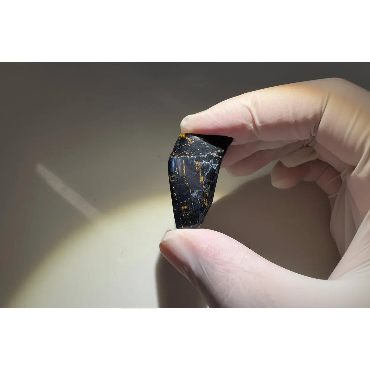Pietersite Tumble Stone 'Shark's Tooth' - Gallery Grade, Namibia