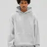 350 GSM 'Heather Grey' Fleece Hoodie