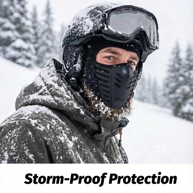 Protection Windproof, Dust-Proof and Breathable Winter Warm Mask Balaclava Ski Face Mask Mototrcyle and Cycling Thermal Face Mask for Men and Women Black ski  masks mask  men