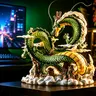 DLDA 24cm PVC Dragon Art Figurine - PVC Resin Statue, Intricate Collectible Figures, Gift-Boxed Decorative Sculptures, Ornaments Statues for Cool Room Decor Collectors