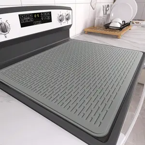 1pc Silicone Stove Top Cover,Glass Ceramic Stoves Protector,28 x 20 inch Heat Resistant Glass Cooktop Cover,Dish Drying Mats for Kitchen, Coasters, Kitchenware