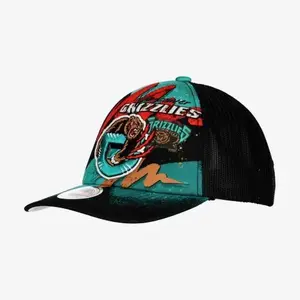 Mitchell & Ness Black NBA Memphis Grizzlies Hyper Trucker HWC Snapback