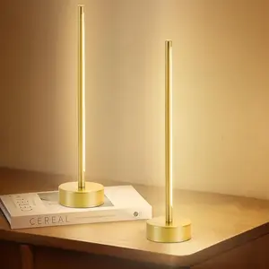 Cordless LED Table Lamp Set of Two,  Operated Portable Desk Lamp,Dimmable/3 Color/Memory Function,Modern Rechargeable Table Light for Living Room,Bedroom,Bedside,, 2 Pack