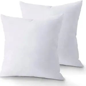 18 x 18 Throw Pillow Insert - Pack of 2 White, Alternative Pillow Inserts for Decorative Pillow Covers, Throw Pillows for Bed, Couch Pillows for Living Room (Pack of 2)