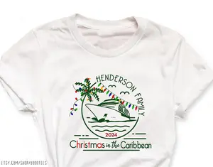 Christmas Cruise Shirts Pajamas Matching Family 2023 Tshirts Adults T-shirt Men Kids Women Xmas Tee Top Pjs Beach Holiday Palm Tree Vacation